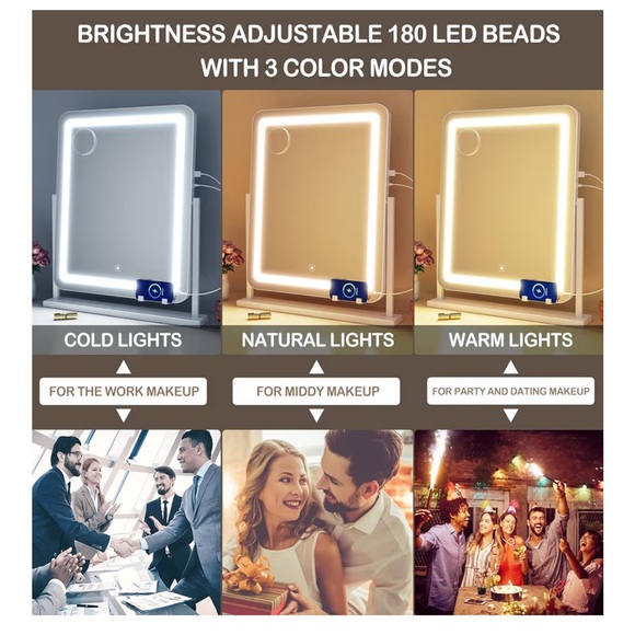 Smart Touch Control LED Mirror - Picture 4 of 8